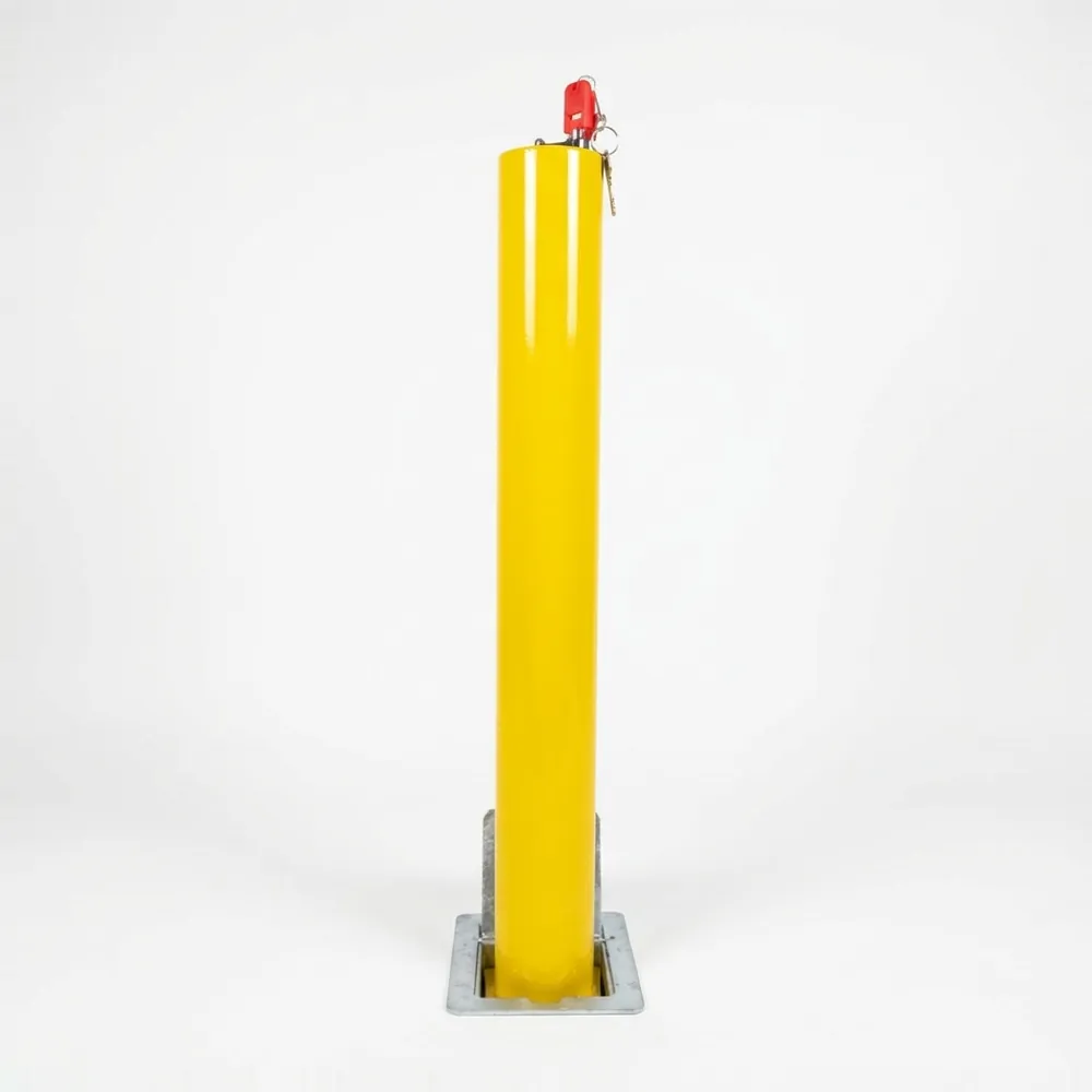 Yellow Heavy-Duty Telescopic Bollard