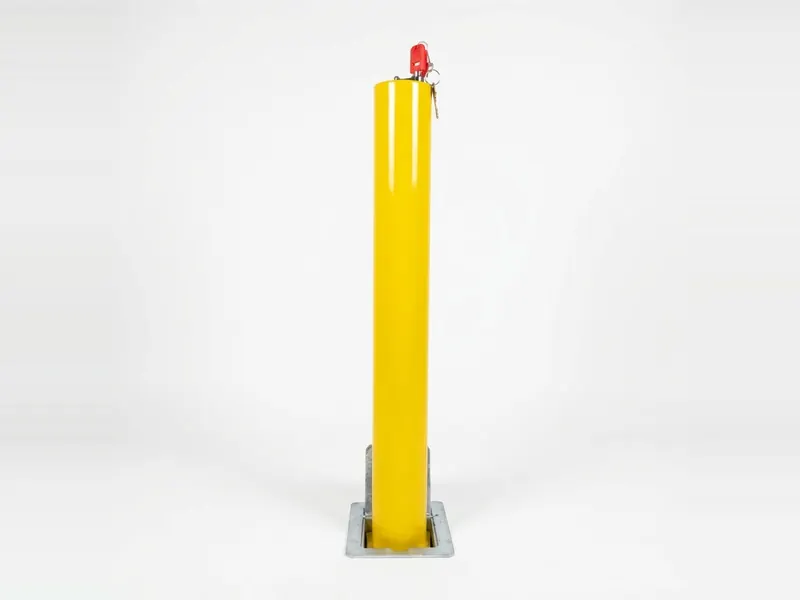 Yellow Heavy-Duty Telescopic Bollard