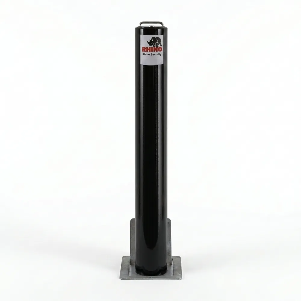 Black Steel Lift-Assist Bollard