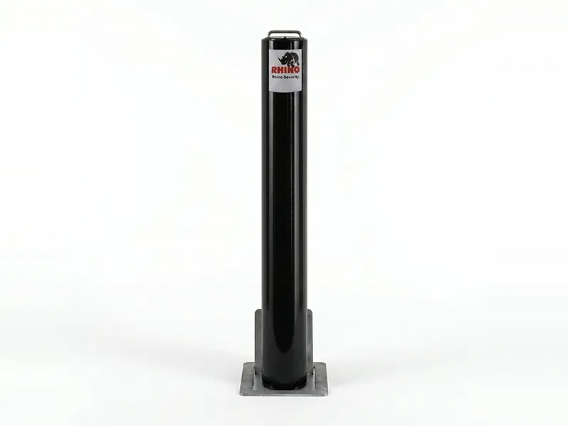 Black Steel Lift-Assist Bollard