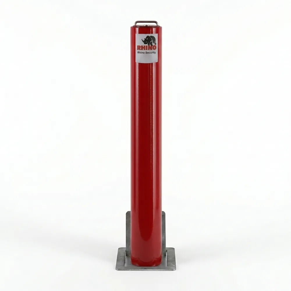 Red Steel Lift-Assist Bollard