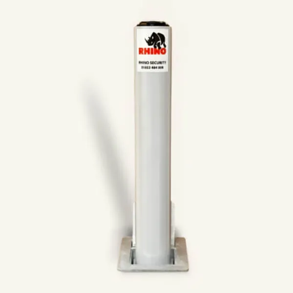 White Steel Telescopic Bollard