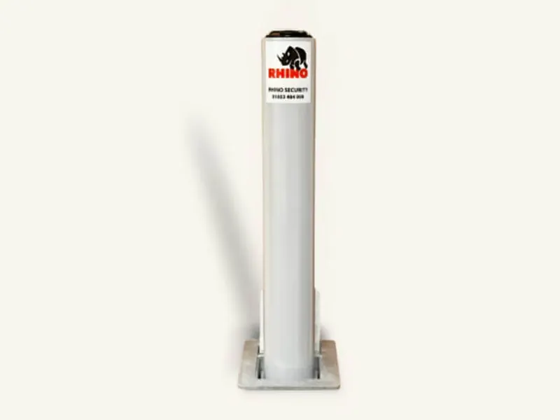 White Steel Telescopic Bollard