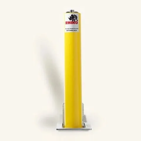 Yellow Steel Telescopic Bollard