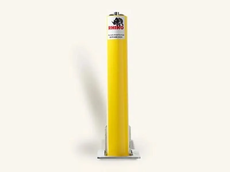Yellow Steel Telescopic Bollard